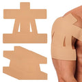 12Pcs Precut Shoulder Kinesiology Tape Sports Muscle Support Tape Skin Tone - color: Complexion