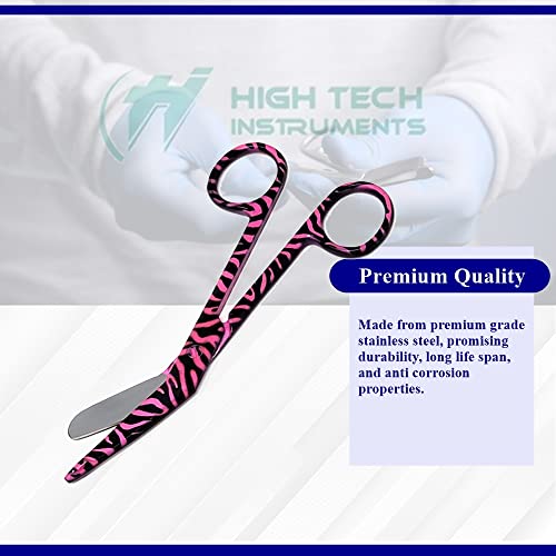 Bandage Scissors 5.5" Long Set of 6 Nurse Vet Tech Gift Made of Stainless Steel with Colorful Patterns First Aid Used For Cutting Gauze Tape Clothing Bandages Vet Wrap Adhesive Removal (Set 1) - style: Set 1