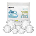 ICUPPING Clear Silicone Cupping Therapy Set, 7 Body Massage Cups (7 Cups) - size: 2 Large + 2 Medium + 3 Small (7 pieces)