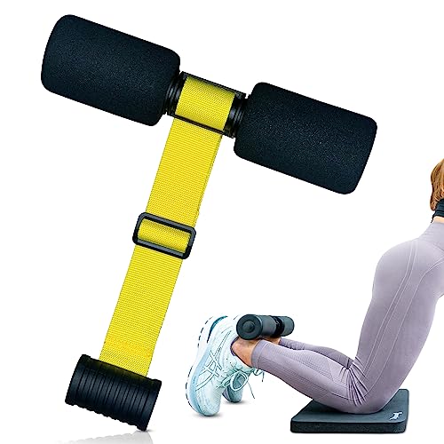 NordStick Nordic Hamstring Curl Strap - Original Nord Stick Exercise Set for Home and Travel - 5 Second Set Up - style: Original - Electric Yellow