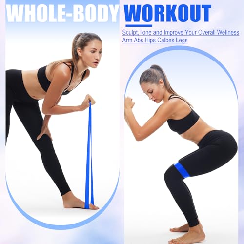Deekin 20 Pcs Resistance Bands Loop Exercise Bands - color: Blue, size: 25-30 lbs