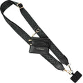Save the Girls Clip & Go Phone Lanyard with Wallet Pouch, Classic Black - color: Black