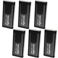 WARSTAR Keychain Flashlight with Personal Safety Alarm, 200LM Mini EDC Light, USB-C Rechargeable Emergency Siren for Women & Night Safety (6pack,Black*6) - color: 6pack,Black*6