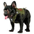 OneTigris Tactical Dog Harness with Handle No-Pull Adjustable for Small Dog - color: Green, size: X-Small