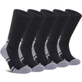 Running Hiking Socks for Women Compression Athletic Crew Socks - color: 5 Pairs Black, size: 8-10