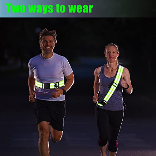 Saintrygo Reflective Sash for Walking - color: Green