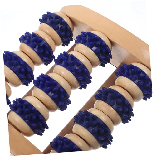 Wooden Foot Massager Roller Manual 5.51X4.72X2.16 inch