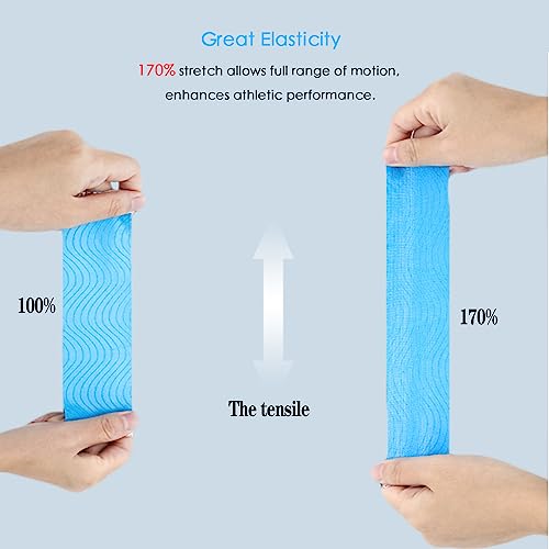 Latex-Free Kinesiology Tape - 40 Precut Strips for Joint & Muscle Pain - color: Black, size: 40PCS