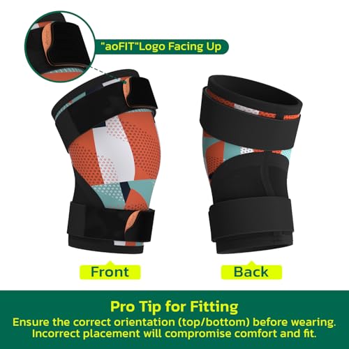 AOFIT Knee Compression Sleeve for Men Women 7mm, Fitness 2XL(1 Pair)