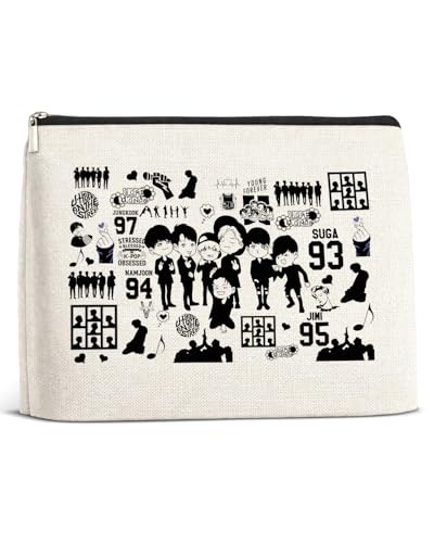 Kpop Merch Makeup Bag, Kpop Gifts for Fans Music Lovers - color: Kpop