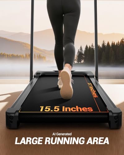 Walking Vibration Pad with 15% Incline Under Desk Treadmills for Home
