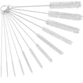 Ixiaoyoo 12 Pcs Bottle Cleaner Brushes Set, 11.8 Inch Nylon Cleaning Brush - color: 11.8 Inch White