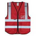 Salzmann Safety Vest | Hi Vis Reflective Vest | US ANSI/ISEA 107 - color: Red, size: X-Large