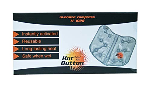 Relief Pak - 11-1028 Hot Button Instant Reusable Hot Compress, Oversize - size: Oversize - General
