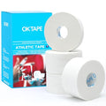 OK TAPE Athletic Tape Finger Tape, 3 Rolls 1.5" x 15yds and 1 Roll 0.5in x 15yds - color: White, size: 1.5" x 15yards-3rolls and 0.5in x 15yards-1rolls