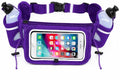 No.1 Hydration Belt by Runtasty - Premium Running Fuel Belt w/2 BPA-Free 10 oz Water Bottles, Tilt-Up Pocket w/Touchscreen-Ready Cover - Fits All iPhones, Runners Ebook & No-Bounce Design - color: Elite Purple