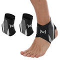 Ankle Brace 2 Pack for Men & Women, Adjustable Lace-Up Ankle Support with Straps, Breathable Compression Stabilizer for Sports, Running, Basketball & Daily Wear (Gray)
