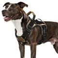 WINGOIN Tactical Dog Harness for Medium Dogs,Heavy Duty No Pull Dog Harness - color: Camo, size: Medium: 30-50 lbs (Chest:24-28",Neck:17-19")