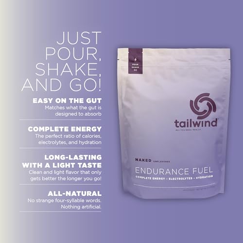 Tailwind Nutrition Endurance Fuel, Naked Unflavored, 50-Serving Bag - size: 50 Servings (Pack of 1)