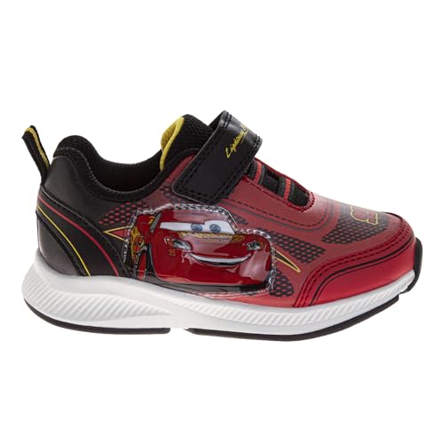 Disney Pixar Cars Boys Black/Red Lighted Sneaker (Toddler/Little Kid) - color: Red Black - Mcqueen, size: 11 Little Kid