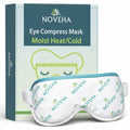 NOVEHA Ultra Warm Compress Eye Mask | Moist Hot Technology for Sensitive Dry Eyes- Microwave Activated - Relieves Stye or Pink Eye- Heat Water Procedure for Irritated Eyes and Eyelid Bumps - color: Regular