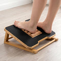 Bamboo Under Desk Foot Rest Foot Stool Rocking Footrest (Nature Triangle) - color: Nature, size: Triangle