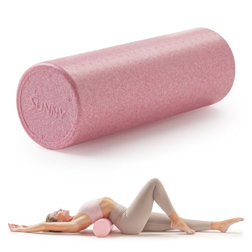 Sunny Health & Fitness 36" Pink High-Density Yoga Foam Roller - color: Pink, size: 36-Inch