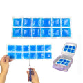 SportEmblema Flexible 2 Pack Small Ice Pack for Bento Lunch Boxes & Cooler - color: Blue