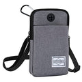 HOTEMIA Cell Phone Purse Waist Pack Bag Travel Crossbody Bag Wristband Sport Armband Wallet with Removable Shoulder Strap (Light Grey) - color: Light Grey