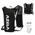 TRIWONDER Hydration Vest Running Backpack for Men & Women, Water Pack for Hiking, Camping, Climbing & Cycling, Lightweight Daypack - color: 04 Black - with 1.5L Water Bladder