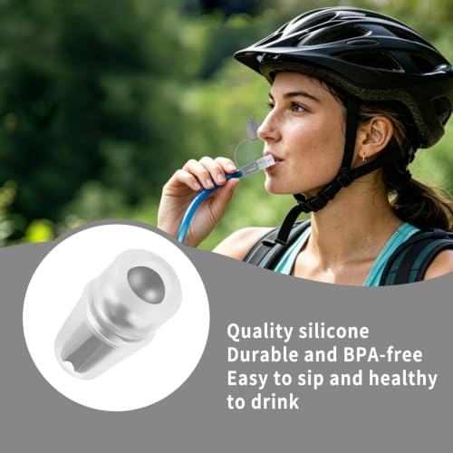 Bite Valve Replacement Mouthpiece Fit for Hydration Pack Bladder Water Backpack and Most Brands(4-Pack), with Shutoff Valve and Tube O-Ring - color: 4 Grey