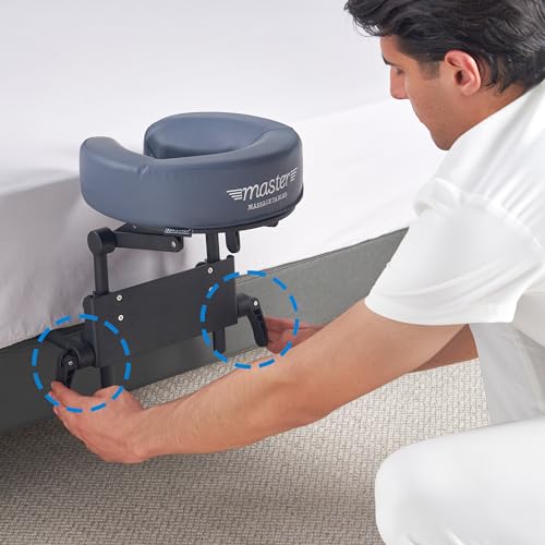 Master Massage Home Use Sleeping Mattress Top Massage Kit-Adjustable Headrest Face Pillow Cradle & Face Cushion Support Bracket, Head Face Rest Support- Eye Surgery Recovery - color: Royal Blue
