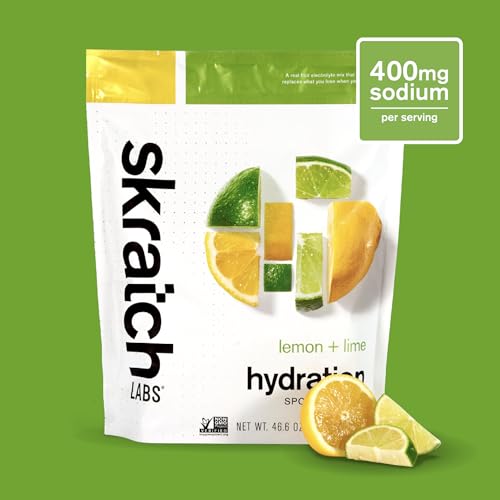 Skratch Labs Hydration Sports Drink Mix, Lemon Lime, 60 Servings - size: 60 Servings (Pack of 1)