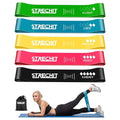 Resistance Bands for Men and Women with Different Resistance Levels for Shaping Legs & Glutes - Exercise Band for Gym, Yoga, Home Exercise, Workout with Carrying Bag & Posture Guide