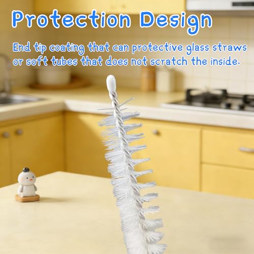 LEDUO 12 Straw Cleaner Brushes for Stanley 40 oz 30 oz 20 64 oz Tumbler Mug