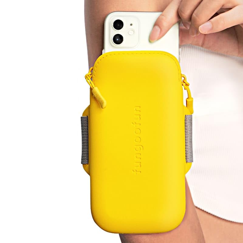 Fangu Fan G-0017 Sports Bag, Armband, Running Pouch, Waterproof, Lightweight, Stain Resistant, Arm Bag, Walking Bag, Gym, Rubber Belt, Washable, Compatible with iPhone and Smartphones, Pink, ワンサイズ