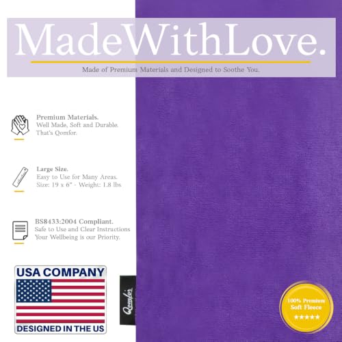Microwavable Heating Pad, Lavender Scented Heat Pack, Purple - color: Purple