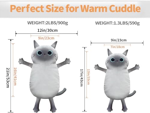 2PCS Large Microwave Heating Pads for Cramps Pain Relief, Moist Microwavable Period Menstrual Heat Packs, Cordless Warm Compress Gift for Mothers Day, Birthday, Thanksgiving, Christmas, 21*12" + 17*9" - size: 1 Large Siamese Cat+1 Medium Siamese Cat