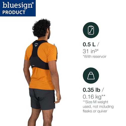 Osprey Duro LT Men's Running Hydration Vest with Hydraulics Soft Flasks - color: Black, size: Large