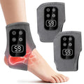 Foot Advanced Renew Triple Method Massager for Neuropathy and Plantar Fasciitis, Cordless Foot Massager with Heat and Vibration（Gray 2pcs）