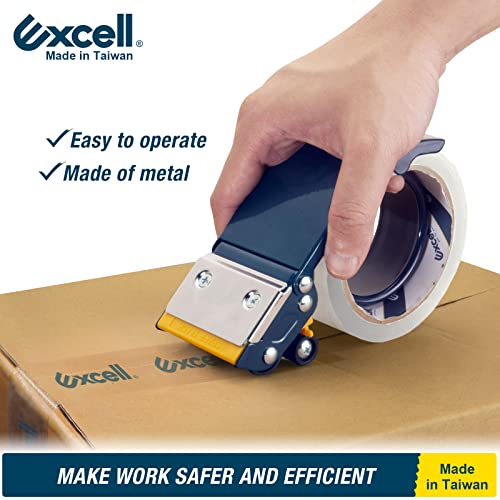 Excell ET-22686 Packaging Tape Dispenser 2" Wide, 3" Core, 1 Gun 2 Tapes
