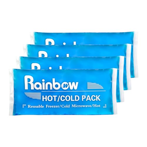 Gel Ice Packs for Injuries, 9.8" x 4.3", 4 Packs - color: Blue - 9.8" X 4.3" - 4 Ice Packs