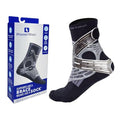 PowerStep Dynamic Ankle Support Sock, Ankle Brace and Ankle Compression Sock, for Flexibility, Ankle Support and Injury Prevention, Pain Relief, Unisex (Left Small, Men's 4-6.5, Women's 5-7.5) - size: Left Small (Men's 4-6.5, Women's 5-7.5)