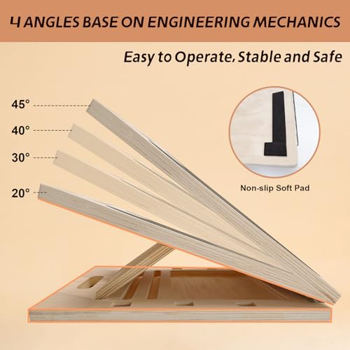 ZALL Slant Board Balance Board 2-in-1 Wooden Adjustable Calf Stretcher