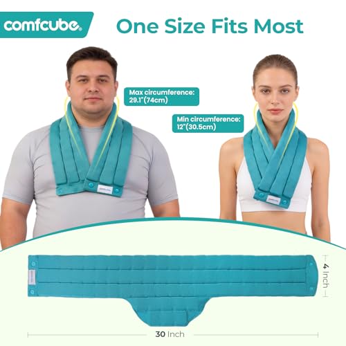 Neck Ice Pack Wrap for Cervical Pain, 2 Hours Long Lasting Cold - style: Neck