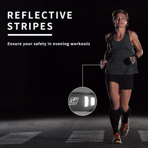 RitFit Soft Hand Weights Set with Reflective Straps Walking Dumbbell - size: 1.5lb each (3lb pair)