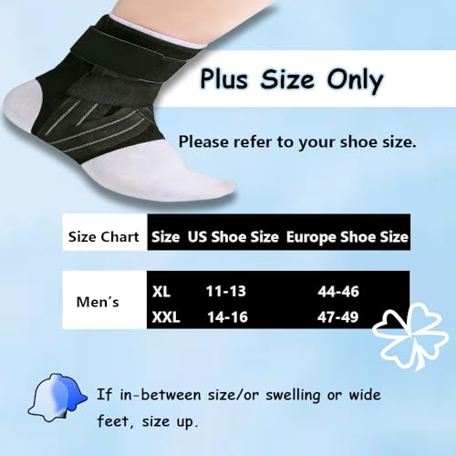 Plus Size Sprained Boot & Peroneal Tendonitis Brace, XX-Large, Left - size: XX-Large