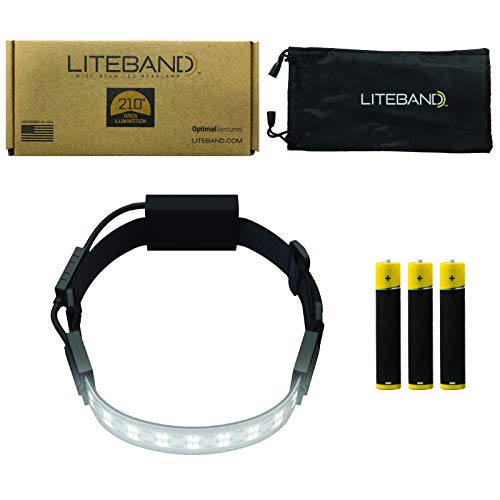 LITEBAND Flex LED Headlamp, 300 Lumens, 210° Wide Beam Coverage, Black - color: Night, size: 300 Lumen