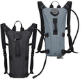 Tactical Water Hydration Pack Military 3L Water Bladder Carrier Backpack Leakproof for Running Jogging Cycling Hiking - color: Black & Gray