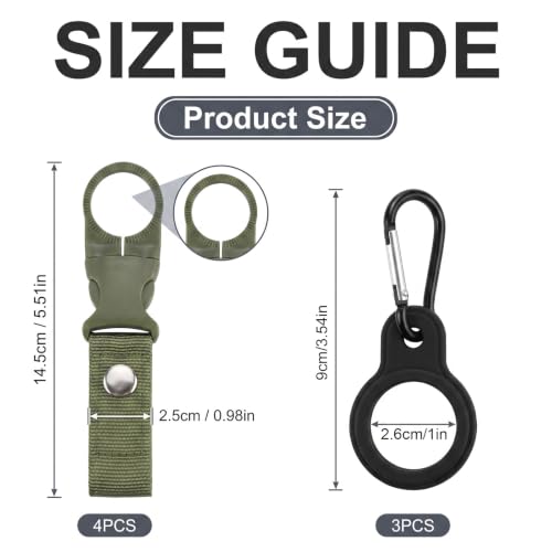 Water Bottle Clip Holder, Hanging Buckle for Backpack,Belt & Outdoor Travel